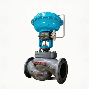 Pneumatic Flow Control Valve Globe Design With Smart Diaphragm Actuator for High Pressure Natural Gas Regulating Stainless Steel