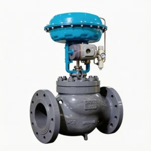 Pneumatic Globe Control Valve With Positioner and 4-20mA for Steam and Condensate With Flange PN16 and PTFE Seat for Industrial
