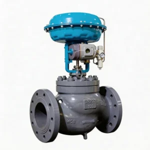 Pneumatic Globe Control Valve With Positioner for Steam and Gas Applications With Stainless Trim and PTFE Seal for Industrial