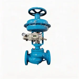 Pneumatic Globe Control Valve for Air with Manual Handle and Digital Controller RS485 Smart Auto Precision Industrial