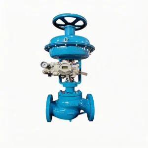 Pneumatic Globe Control Valve for Cryogenic Service with Extended Bonnet and Vacuum Jacket Stainless Steel 2 Inch Class 300 RF