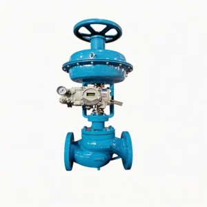 Pneumatic Globe Control Valve for Gas with Smart Positioner and Modulating Flow Rate High Precision Auto Manual Digital