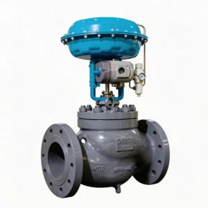 Pneumatic Globe Valve With Positioner and Diaphragm Actuator for Flow Regulation for Water Treatment With Flange PN16 Industrial