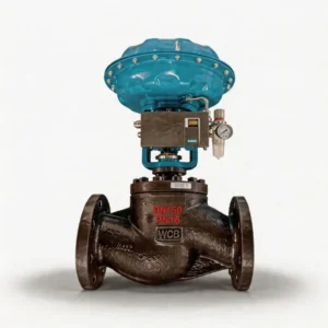 Pneumatic Globe Valve with Proportional Control for Water Flow Temperature Regulation High Pressure Industrial Low Carbon Steel