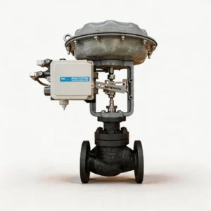 Pneumatic Industrial Control Valve with Diaphragm Actuator for Air Flow Modulating 4 20ma Positioner Flanged