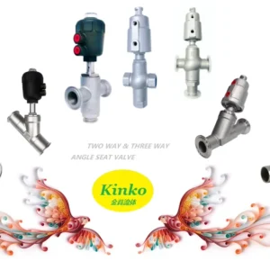 Pneumatic SS316 Brewing and Dairy Application On Off Control Sanitary Food Grade Angle Seat Valve