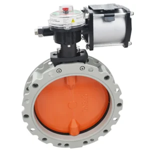 Pneumatic Single Double Flange Aluminum Alloy Cement Mixing Plant Special Powder Wear Resistant Butterfly Valve