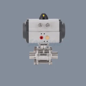 Pneumatic Stainless Steel Ball Valve 3PC High Platform