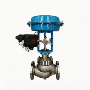 Pneumatic Steam Control Valve with 2 Way Globe Type and Electric Actuator for Chilled Water Line Industrial System Flow Rate