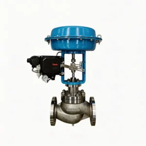 Pneumatic Steam Control Valve with Compact Diaphragm Actuator and PTFE Packing for Acid Service High Pressure Flow Regulation