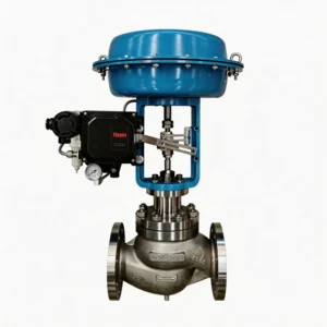 Pneumatic Steam Control Valve with Explosion Proof Solenoid and Limit Switch for LPG Storage Tank Pressure Relief Function