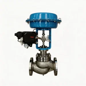 Pneumatic Steam Control Valve with High Flow Capacity Cage Trim and Pneumatic Positioner for Steam Heating System Line