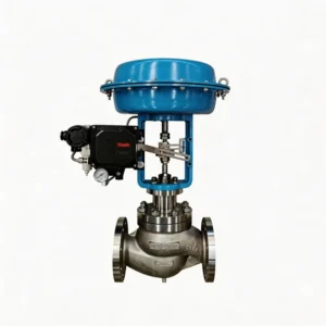Pneumatic Steam Control Valve with Self Operated Pressure Regulator and Strainer for Steam Dump Heater with Relief