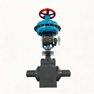 Pneumatic Steam Control Valve with Solenoid Valve and Limit Switch for Emergency Shutdown System A105