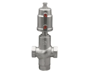 Pneumatic Threaded Three-Way Angle Seat Valve for Water Applications with 1 Year Warranty
