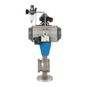 Pneumatic V-Type Stainless Steel Ball Valve for Industrial Use