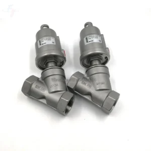 Pneumatically Operated 2 2 Way Angle Seat Valve Air Control Angle Seat Valve Pneumatic Angle Seat Valve