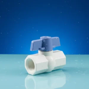 Pntek Factory’s 2 Way Manual Control UPVC Mini Valves 1/2inch-1.5inch Butterfly Handle Taps 1.5inch Ball Structure for Water