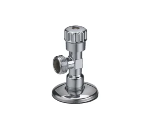 Polished Brass Angle Valve with Plastic Manual Stop for Water Application General Use