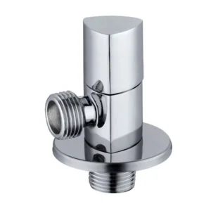 Popular Quick Open Chrome Plated Brass Angle Valve with Triangle Handwheel 1/2″x1/2″