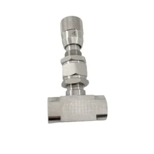 Precision Needle Valve Manual Stainless Steel 304 Micro Flow Control 1/4in NPT Port Gas Water Media for Instruments