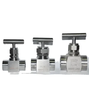 Precision T Handle Flow Control Needle Valve Stainless Steel 316 with BSPP Thread for Gas and Liquid