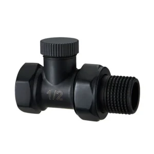 Preset Angle Type Thermostatic Anthracite Two Way Radiator Valve