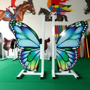 Professional Equestrian High Jump Butterfly Wing Obstacle Aluminum Material Competition Grade Quality Model JW 28e