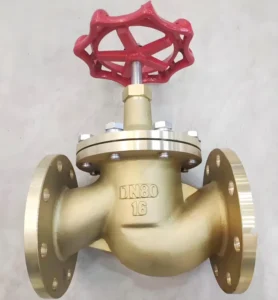 Professional New Brass Globe Valve Flanged Ends Pressure Rating for Water Supply Heating Distribution Lines