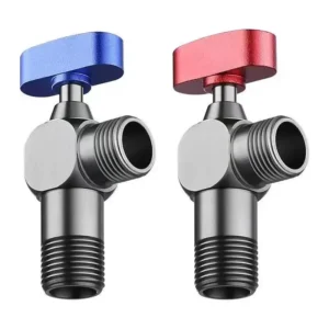 Pure Copper 4-inch Cold and Hot Water Angle Valve Large-flow Angle Ball Fully Open Ball Core Triangular Valve