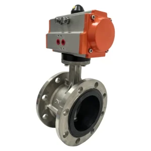 Q641X 16P Automatic Flanged Type Stainless Steel Butterfly Valve for Water and Gas Flow Control