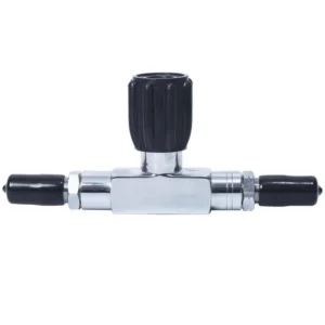 QSF Diving Valve for Scuba Double Bottle DIN YOKE 3 4NPSM