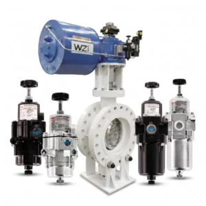 Quadruple Offset Butterfly Valve Filter Regulator Automation Power Plant Water System