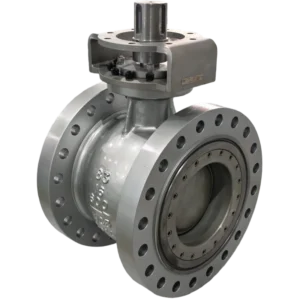 Quarter-turn Pneumatic Flanged Carbon Steel Spherical Half Ball V-notch Segmented Ball Valves 16in 600LB Chemical Pulp
