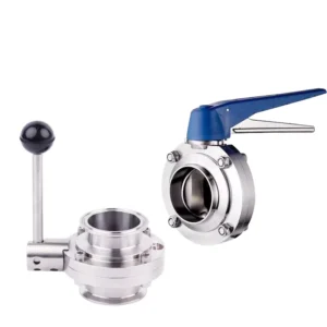 Quick Install SS304 SS316L Sanitary Welding Butterfly Valve for Water Gas Oil