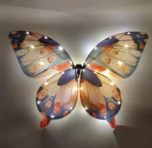 RC LED Bionic Flying Butterfly Drone with LED Lights & Remote Controller & Battery Drone Papillon for Wedding Planning Event