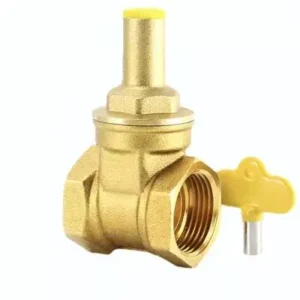 RTS DN20 3/4 Inch Triangle Lockable Brass Sluice Globe Valve Gate Valve With Locking Handle
