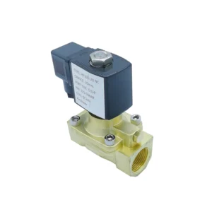 RUICHEN Normally Closed 1″ Brass Water Gas Medium Shutoff Diaphragm High Pressure Golden Color CE Certified Solenoid Valve