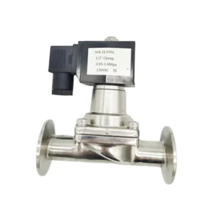 RUICHEN SFB-15 Stainless Steel Diaphragm Shutoff Solenoid Valve 1/2″ Port Fnpt X Fnpt Connection Normal Temperature for Water