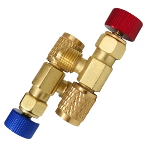 Refrigerant Charging Valve R22 R410a Threaded Shutoff Safety Valve for Air Conditioning Systems