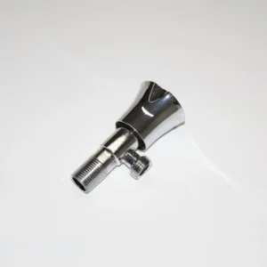 Reliable Hot Cold Water Angle Stop Valve Chrome Plated Shut Off Valve Faucet Connection