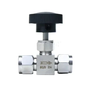 Resistance Air Flow 2 Way Control Valve 304 Stainless Steel Needle Valves for Water Gas Oil
