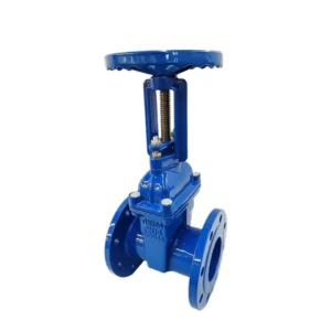 Rising Stem Ductile Iron Manual Safety Water Gate Valve Soft Seal Cast Iron Sluice Flange
