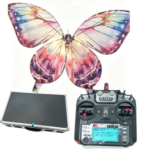 Romantic Glowing Remote Control Bionic Realistic Flapping Wing LED Flying Butterfly for Stage Wedding Event Show