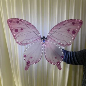 Romantic Pink Lifelike Drone Controlled Flying Butterflies Bionic Butterfly for Wedding Performance Atmosphere