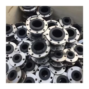 Round Flexible Joint Rubber Flange Connection DN50 DN2000 for Oil and Gas Industry Smooth Surface Cast Construction