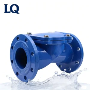 Rubber Flap Check Valve with Spring Suspension H44X Liquid Pipeline One way Valve Prevents Backflow