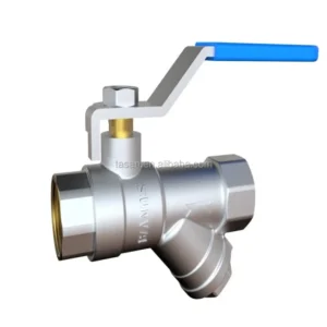 S1124 Long Handle Brass Ball Valve With Y Strainer