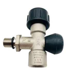 SCBA Valve KHF-30D 300Bar for Air Rebreather Valve G5/8 M18*1.5 Oxygen Supply