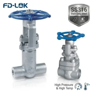 SS-V8 Stainless Steel Needle Valve High Pressure SS316 Oil High Temperature 2-Way Manual 1/8″-2″ Port Size